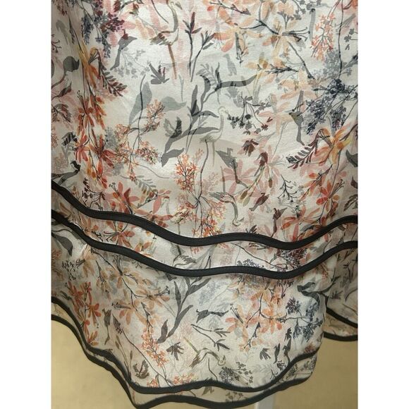 Sachin & Babi Silk Mini Dress Floral Multicolored NWOT Size 2 Long Sleeve - Picture 6 of 14